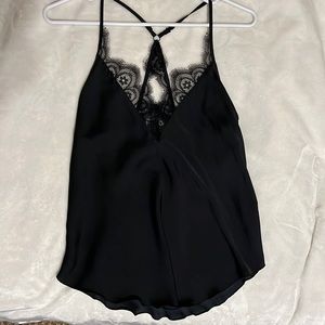 Black lace free people tank